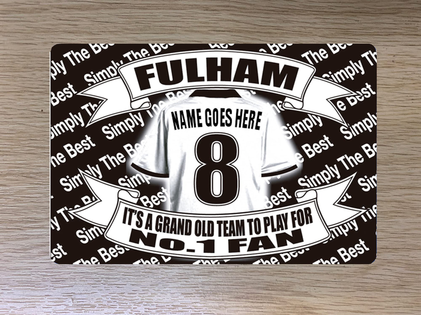 Fulham Football Shirt Travel Personalised Passport Holder Case Gift Present