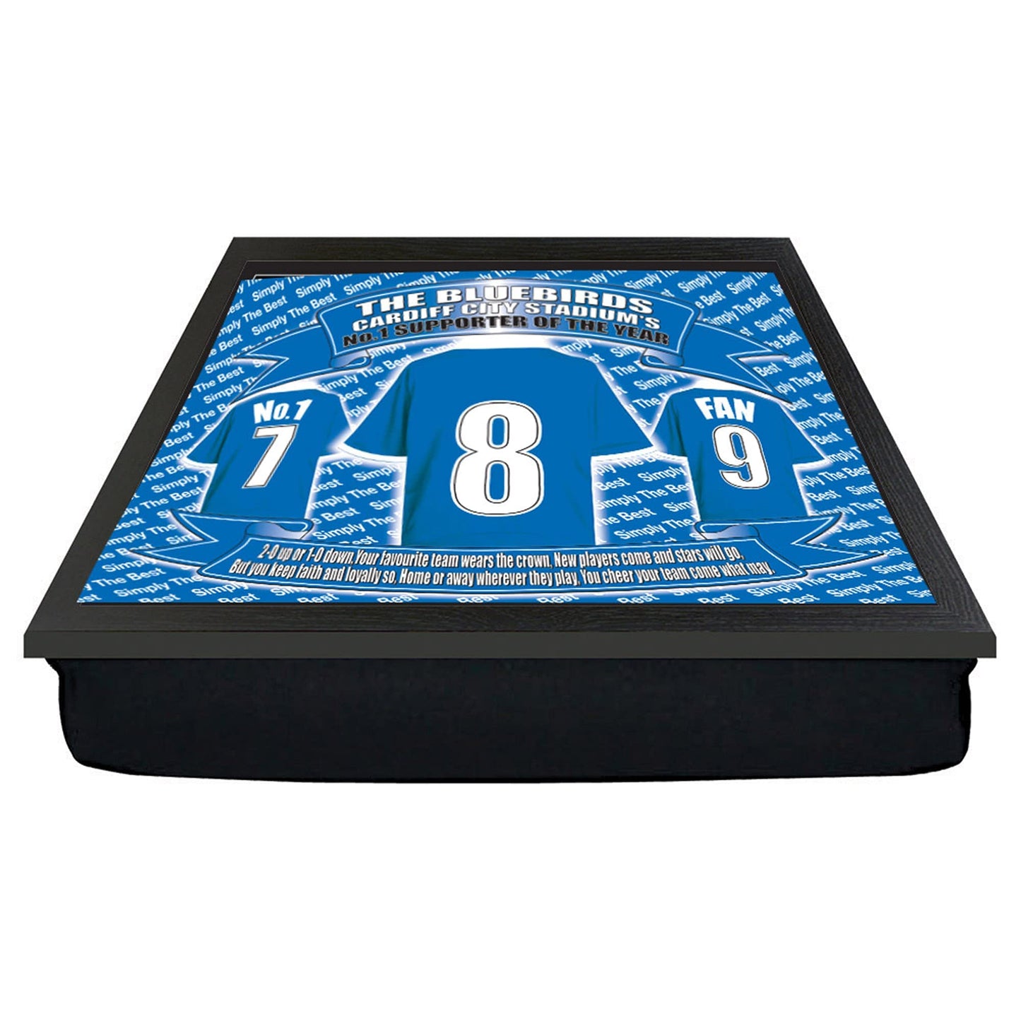 Cardiff Football Shirt Lap Tray Gift