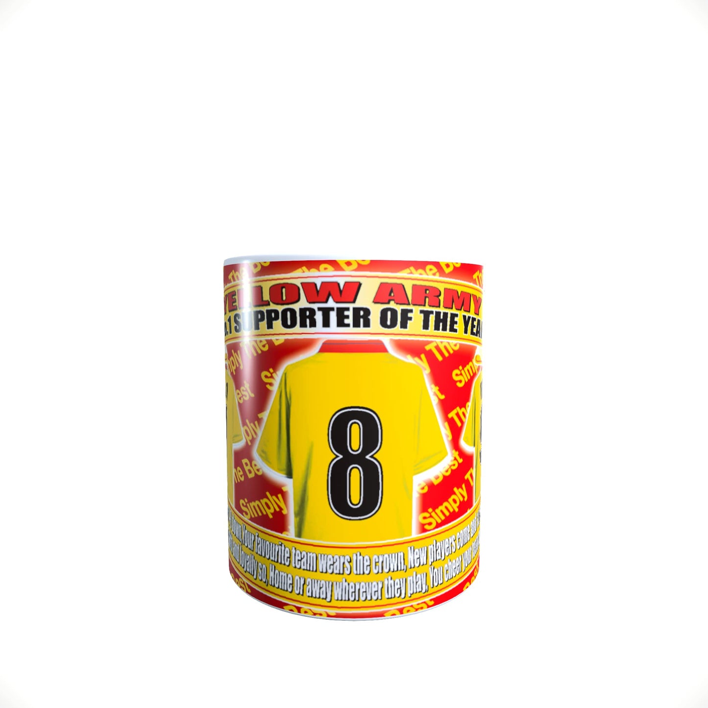 Watford Football Team Shirt Mug Gift with Chocolate Footballs