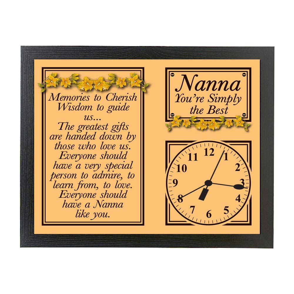 My Special Nanna Poem Gift Clock