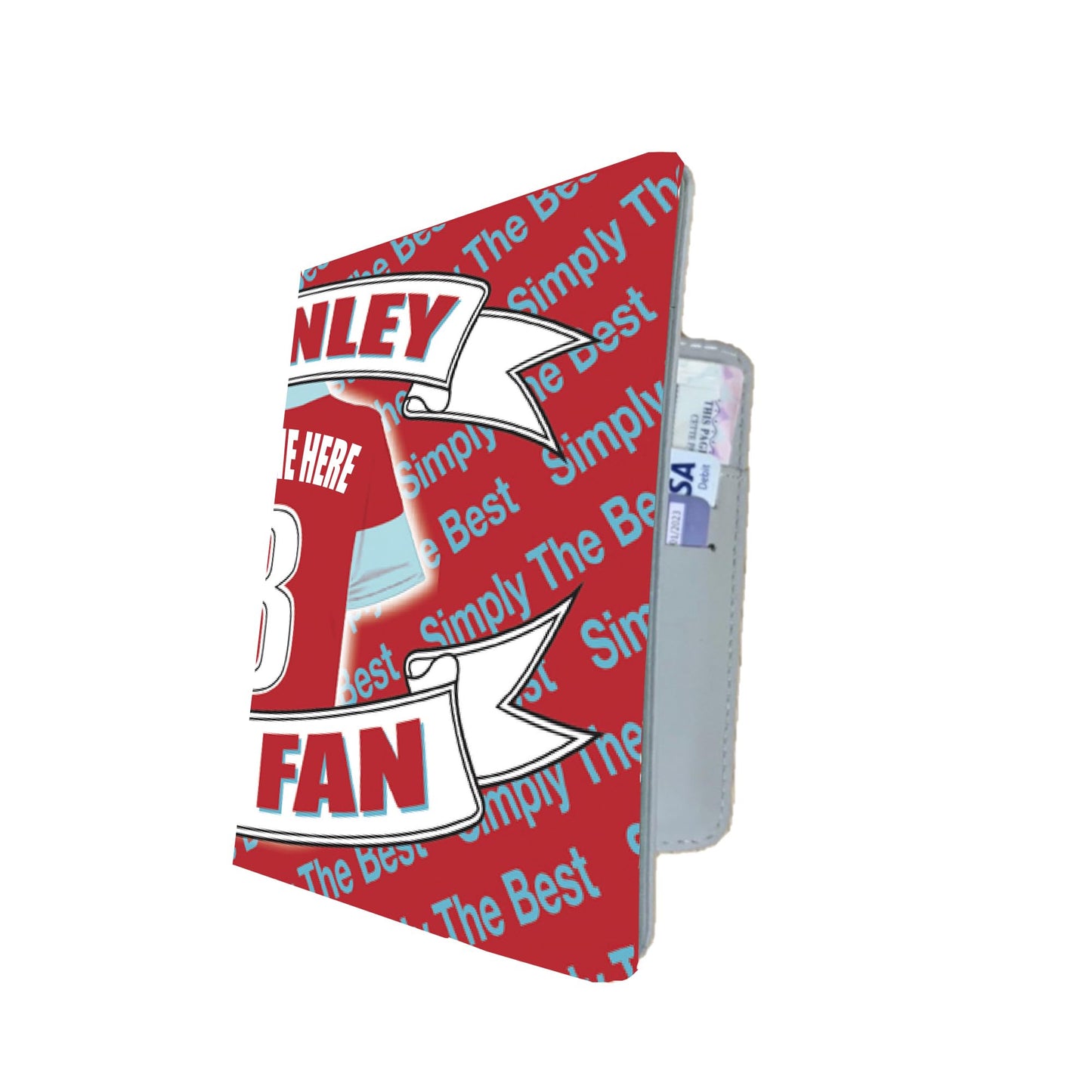 Burnley Football Shirt Personalised Travel Passport Holder Case Gift Present