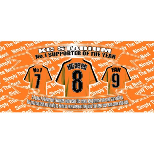 Hull Football Shirt Personalised Ceramic Money Box Gift