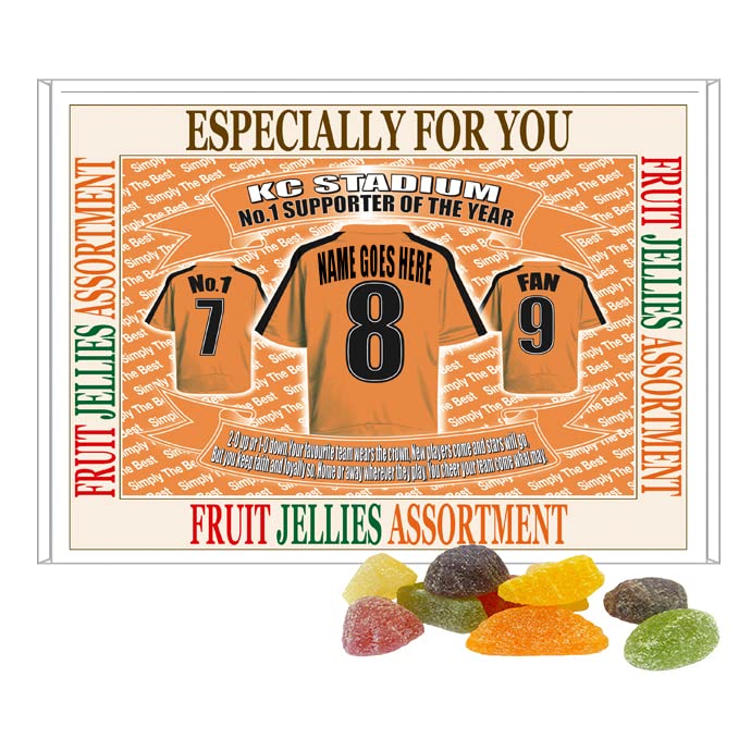 Hull Football Shirt Personalised Gift Boxed Sweets