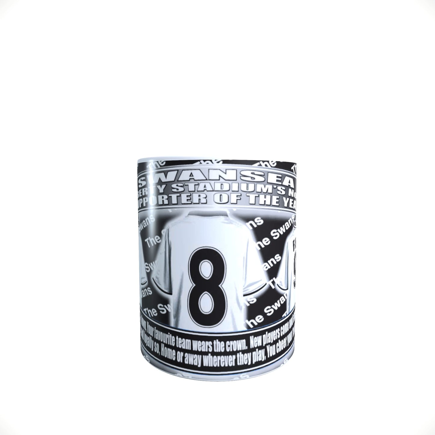 Swansea Football Team Shirt Mug Gift with Chocolate Footballs