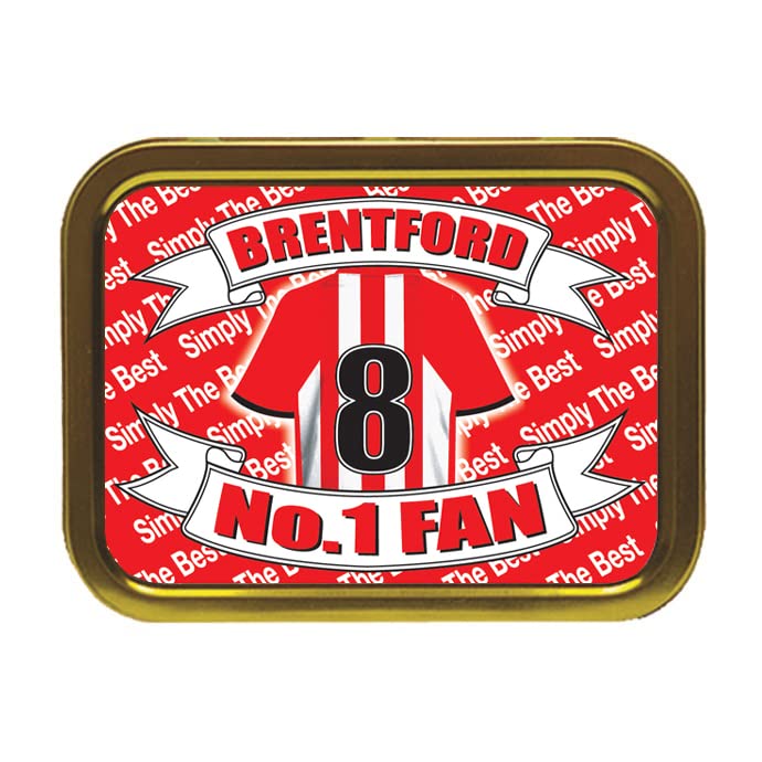 Brentford Football Shirt Personalised Tobacco Storage Tin & Products