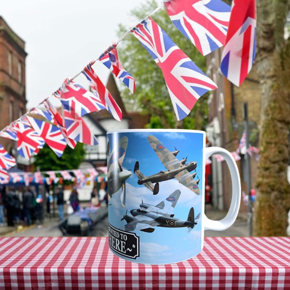 WWII Planes Spitfire Lancaster Personalised Mug Gift