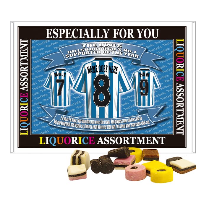 Sheff Wed Personalised Football Shirt Gift Boxed Sweets