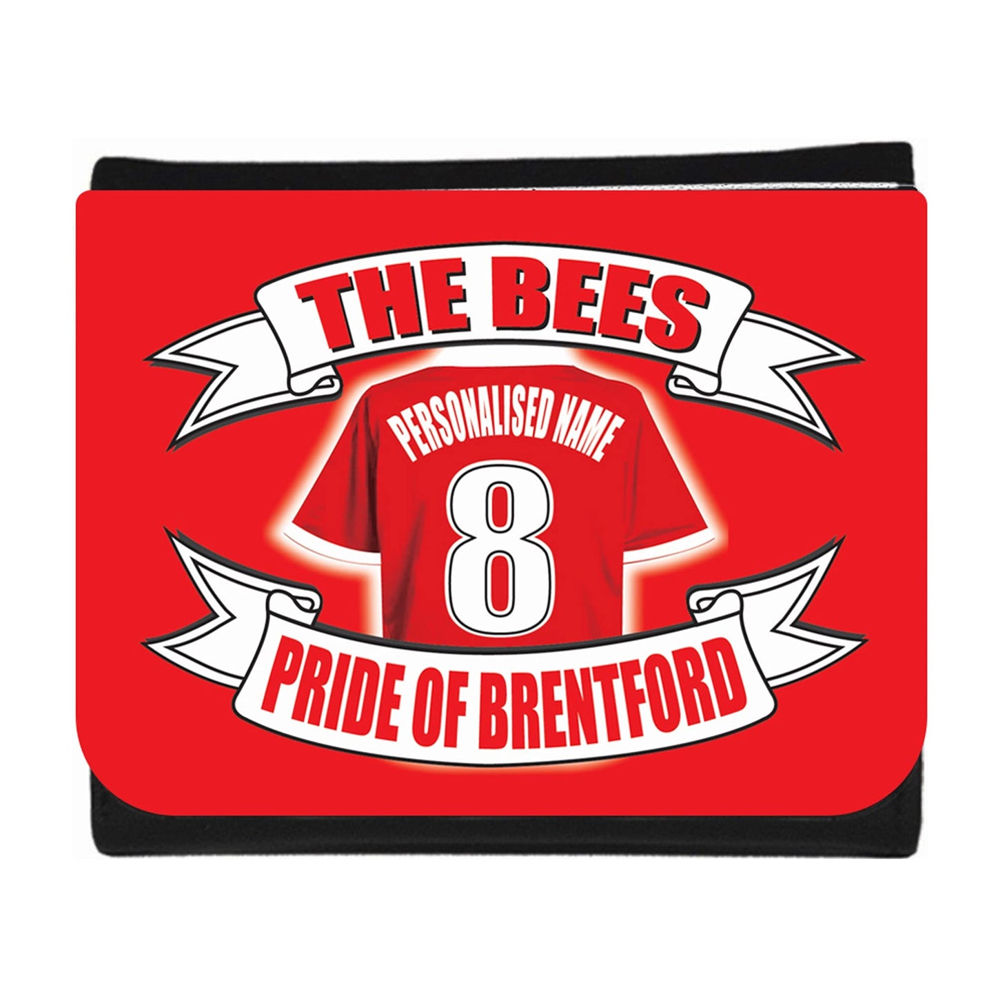 Brentford Personalised Football Shirt Wallet Gift