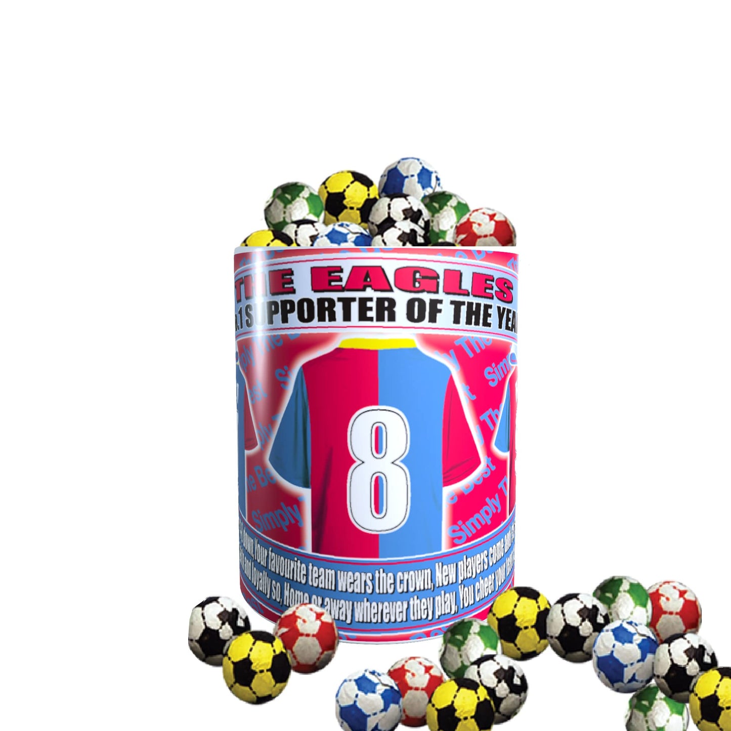 Crystal - The Glaziers Football Team Shirt Mug Gift with Chocolate Footballs