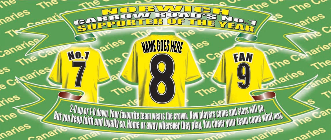 Norwich Football Team Shirt Personalised Mug Gift with Chocolate Footballs