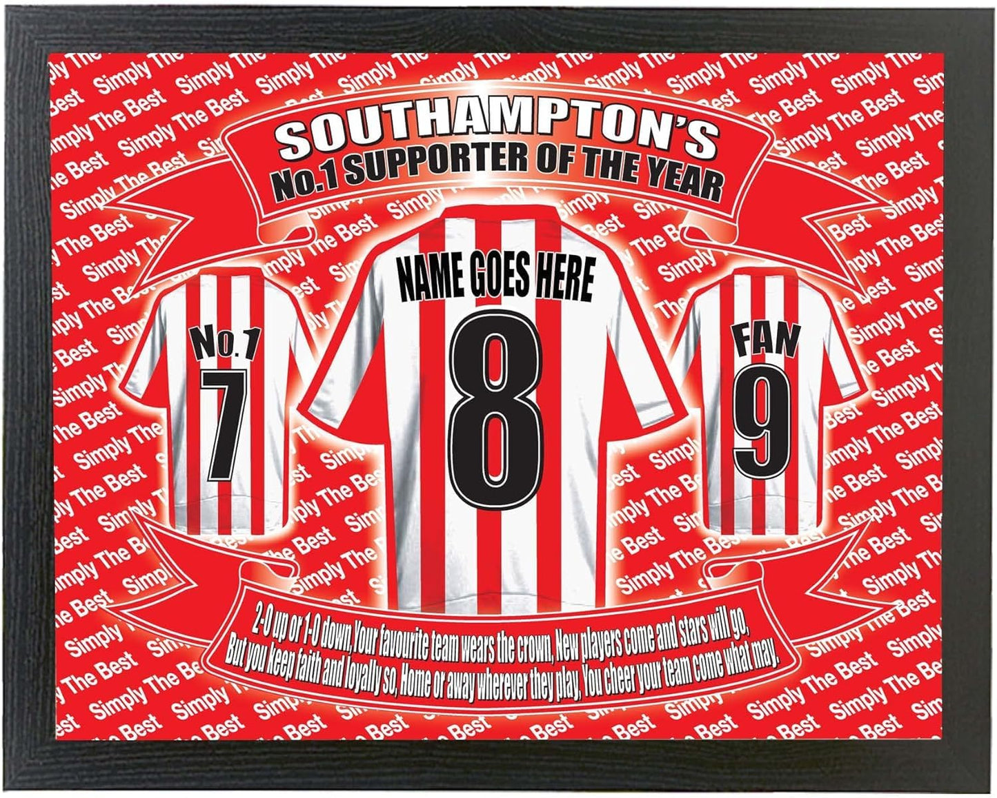 Southampton Football Shirt Personalised Lap Tray And Mug Gift Set, SOUTHAMPTON- PersLapMugGiftSet_000
