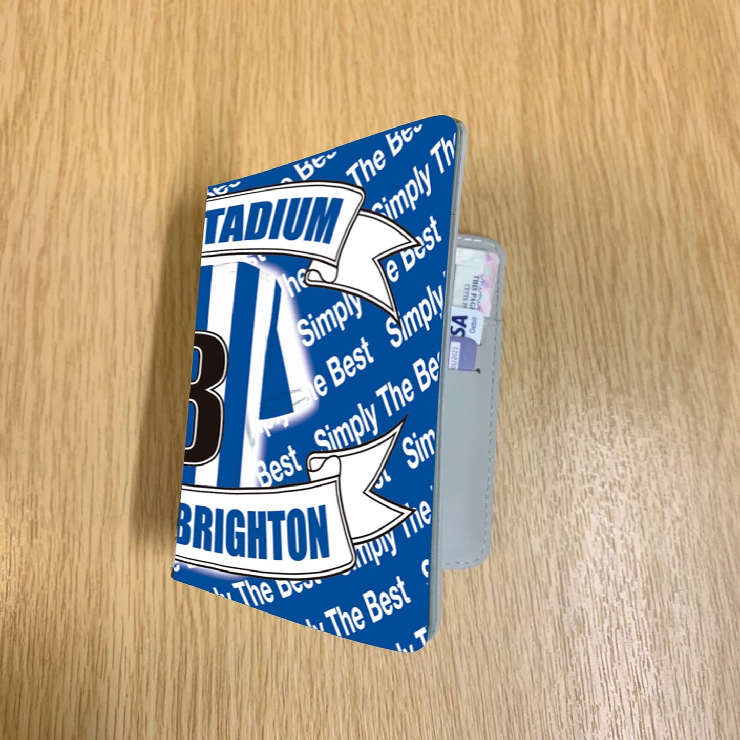 Brighton Football Shirt Travel Passport Holder Case Gift Present