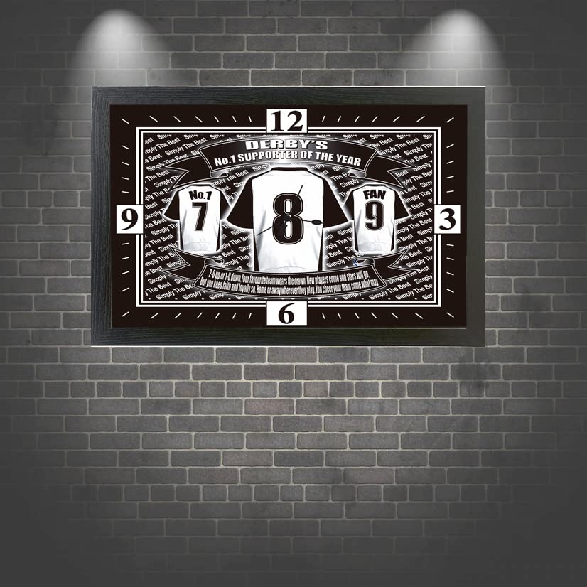 Derby Football Shirt Clock Gift Present