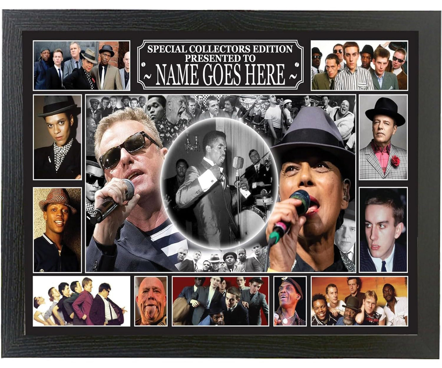 Personalised Ska Icon Mod Framed Hanging Wall Picture