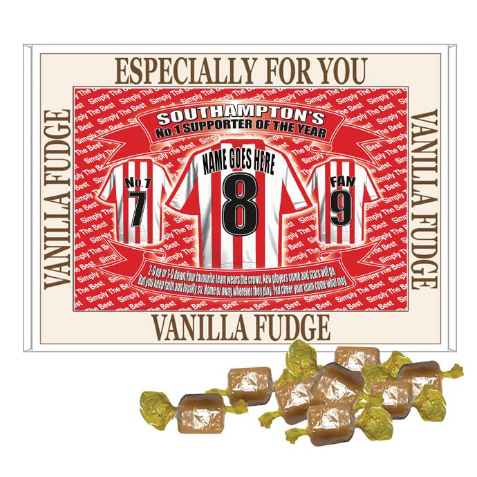 Southampton Football Shirt Personalised Gift Boxed Sweets Variety