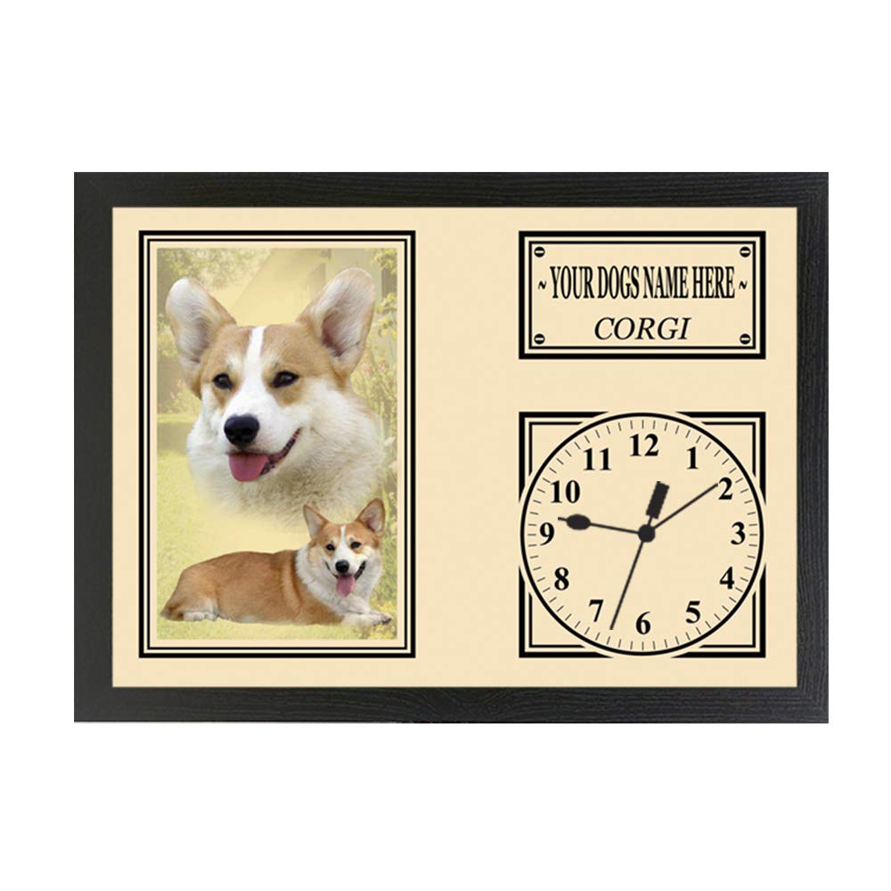 Corgi Personalised Dog Breed Gift Clock