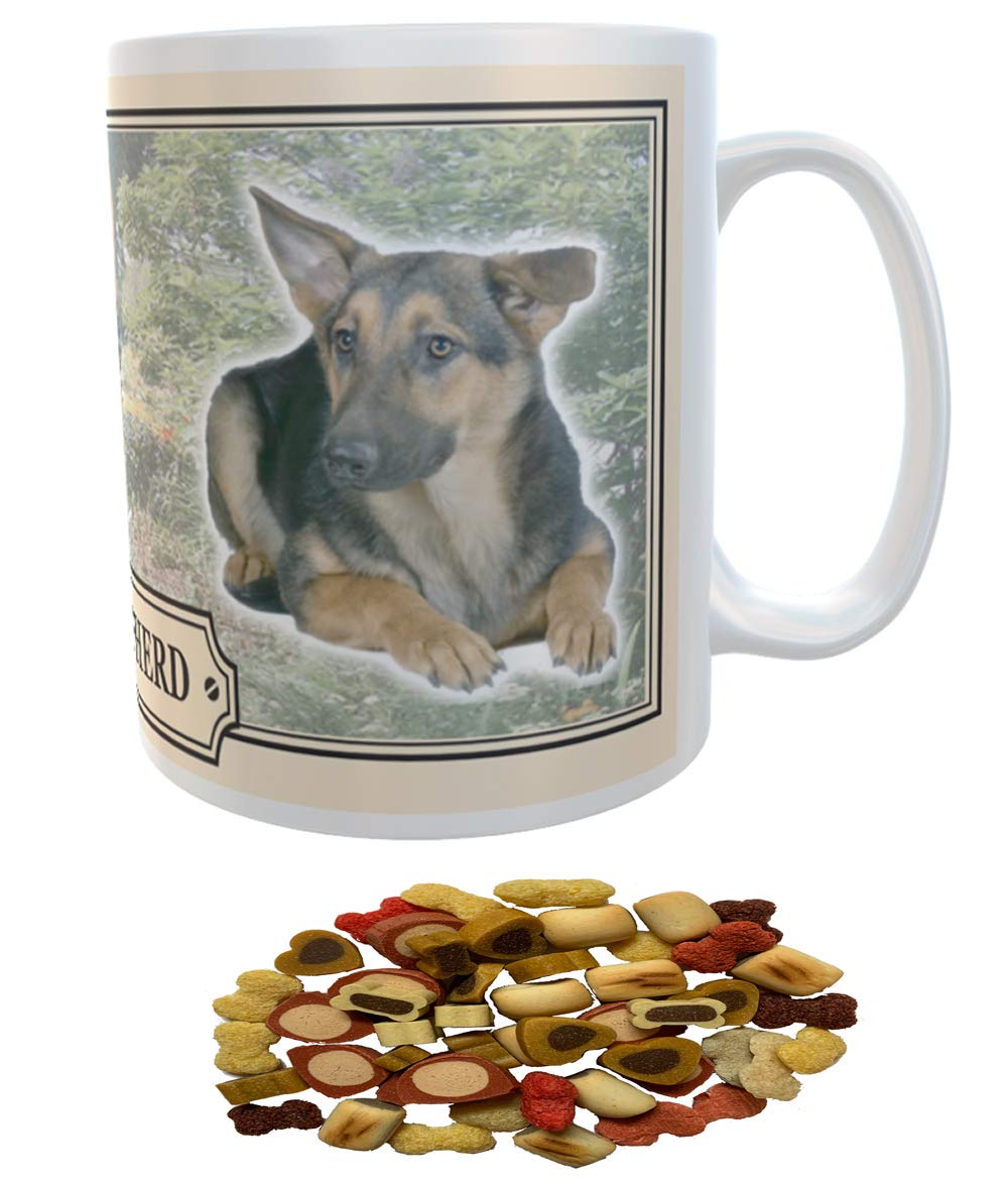German Shepherd Dog Breed Gift Mug with Treats