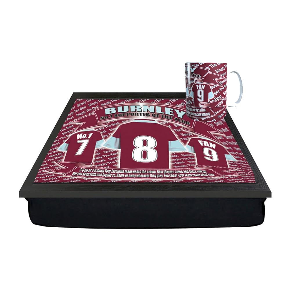 Burnley Football Club Shirt Lap Tray And Mug Gift Set