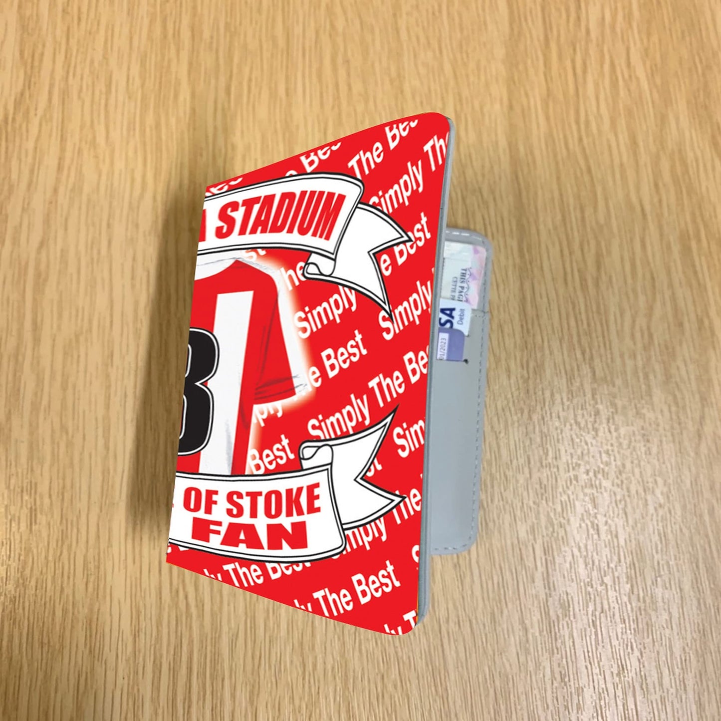 Stoke Football Shirt Travel Passport Holder Case Gift Present