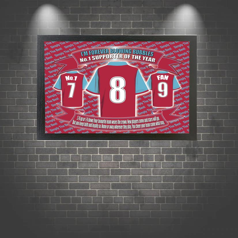 West H Utd Football Shirt Picture Gift