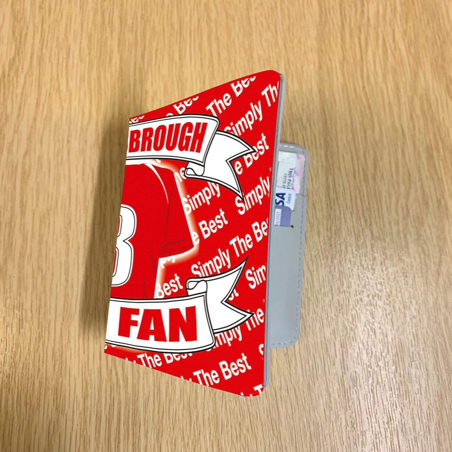 Middlesbrough Football Shirt Travel Passport Holder Case Gift Present