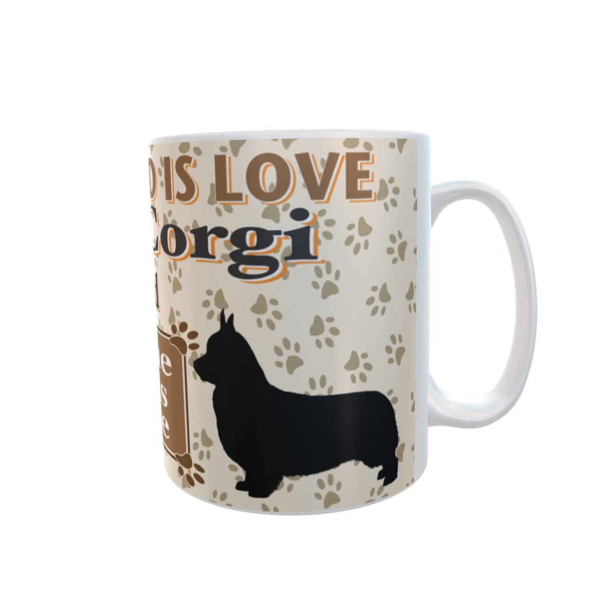 All You Need is Love and a Corgi Dog Personalised Mug Gift