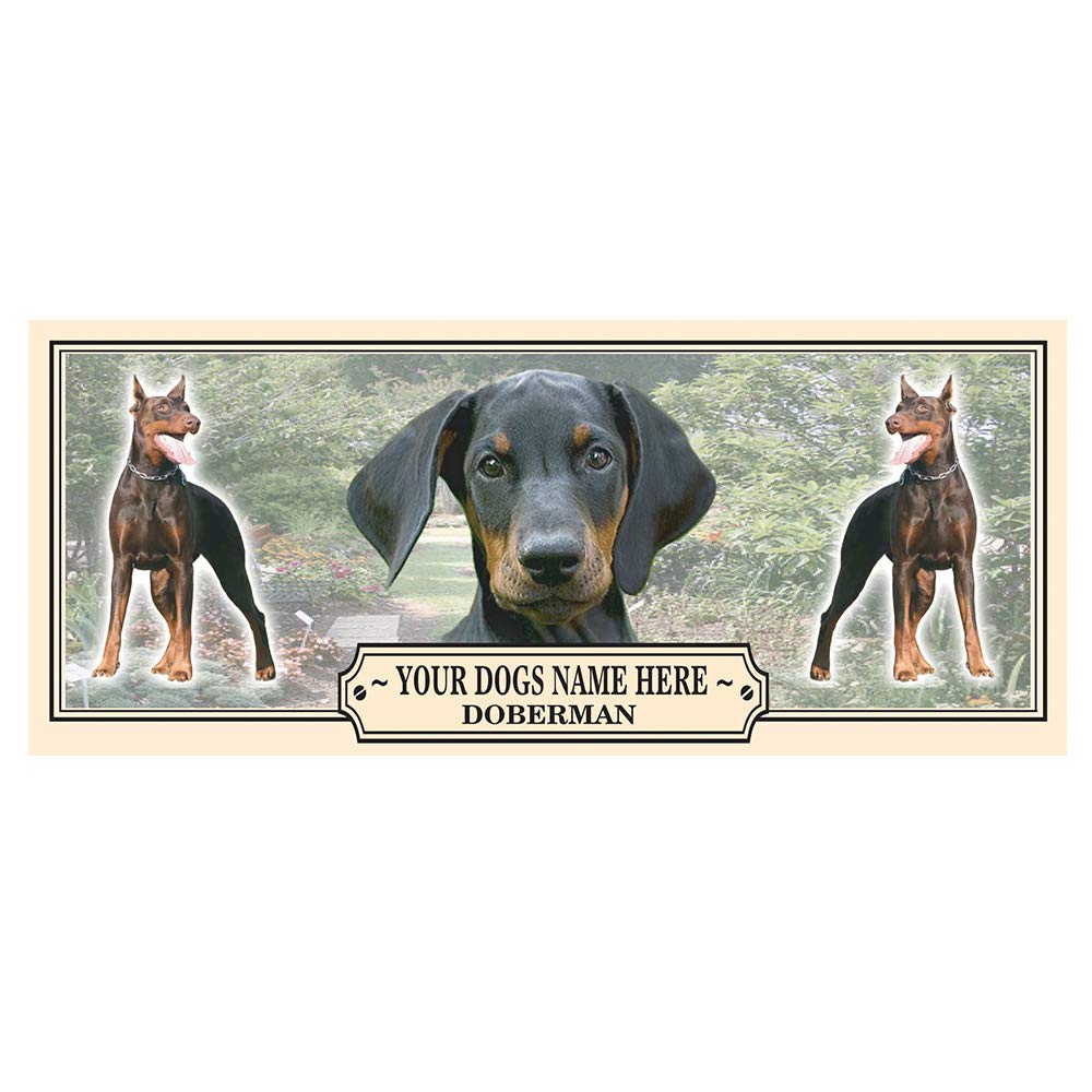 Doberman Personalised Dog Breed Gift Mug with Treats