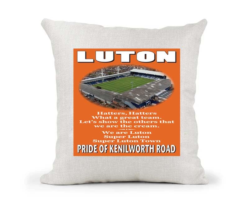 Luton Football Anthem Song Chant Cushion Cover Gift
