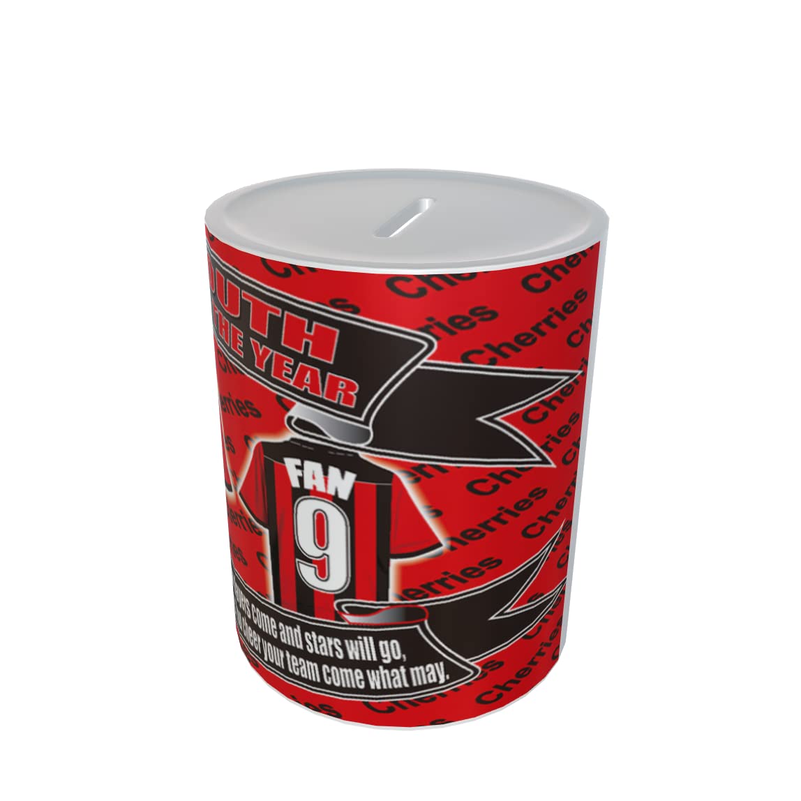 Bournemouth Football Shirt Personalised Ceramic Money Box Gift