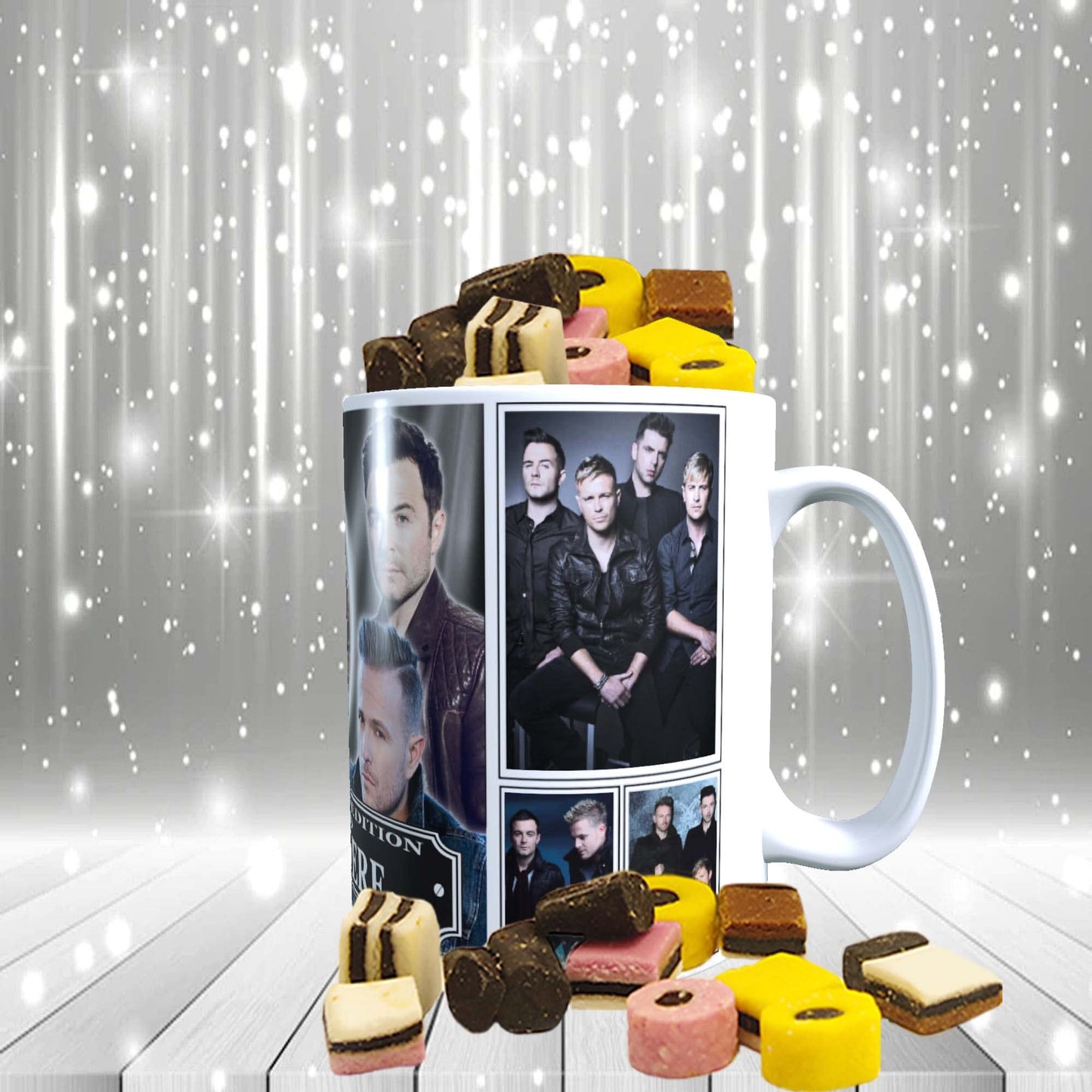 West 'Irish Boy Band' Life Personalised Icon Mug & Choice of Sweets