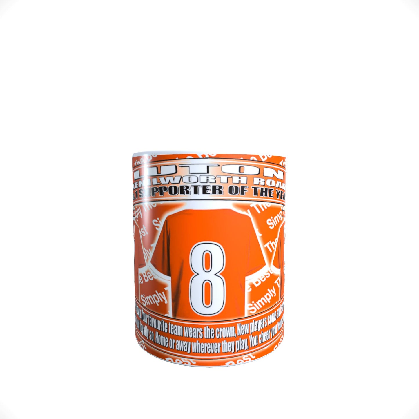 Luton Football Shirt Lap Tray And Mug Gift Set