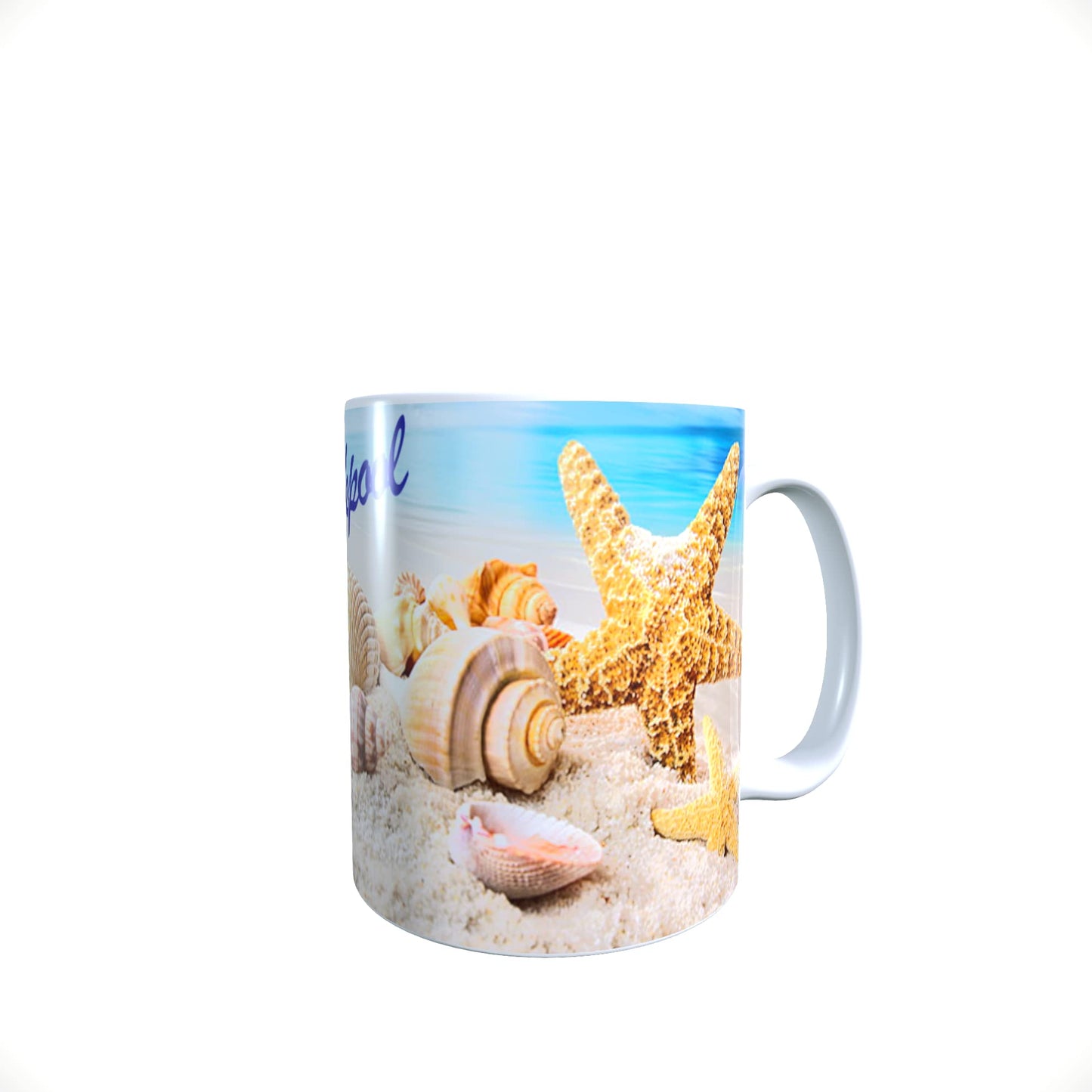 Seashells on The Seashore Personalised Mug Gift