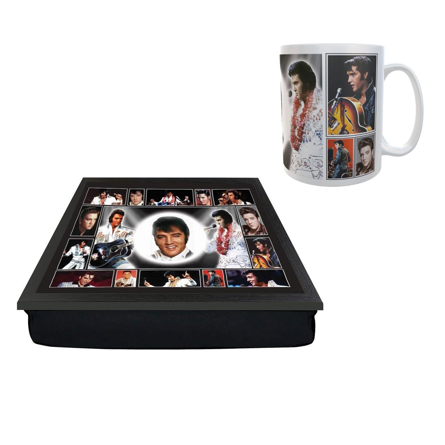 Presley King of Rock n Roll Icon Lap Tray and Mug Gift Set