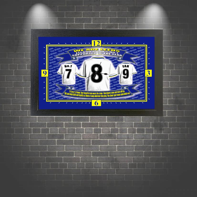 Leeds U Football Shirt Clock Gift Present