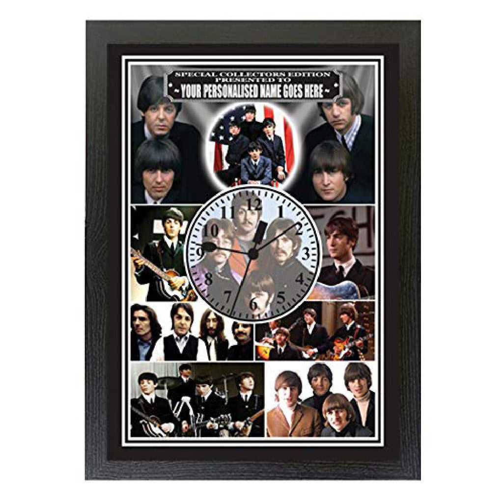 The Beatles Personalised Icon Gift Clock