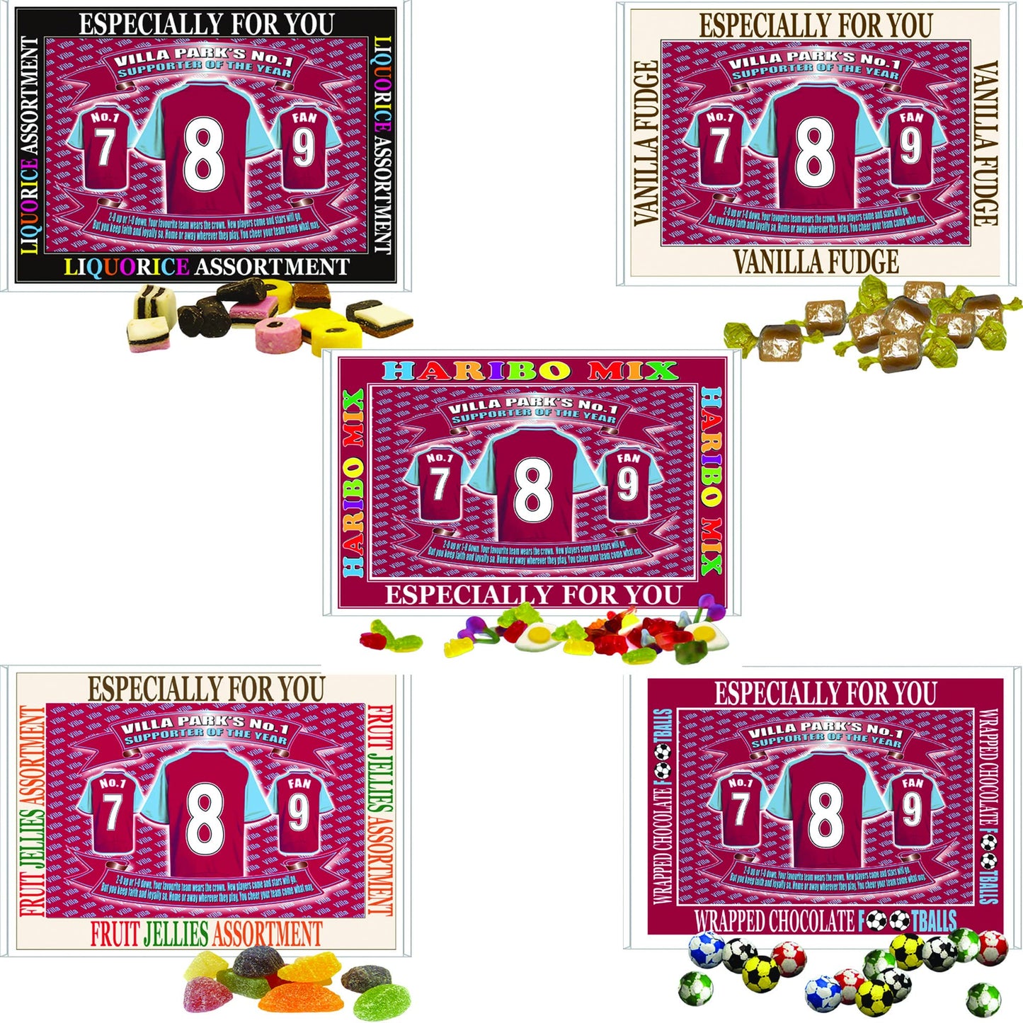 The Villa Football Shirt Gift Boxed Team-Aston Sweets