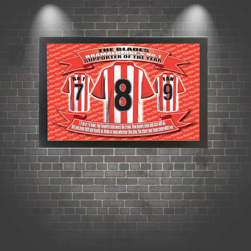 Sheffield U Football Shirt Picture Gift