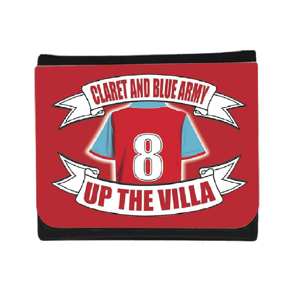 The Villa Football Shirt Team Money Gift Mens Trifold Wallet