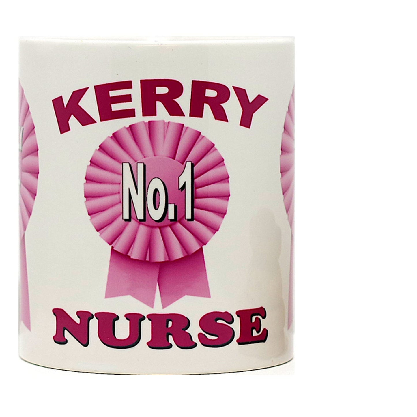 Simply The Best No.1 Any Name & Profession Personalised Female Ceramic Rosette Gift Mug