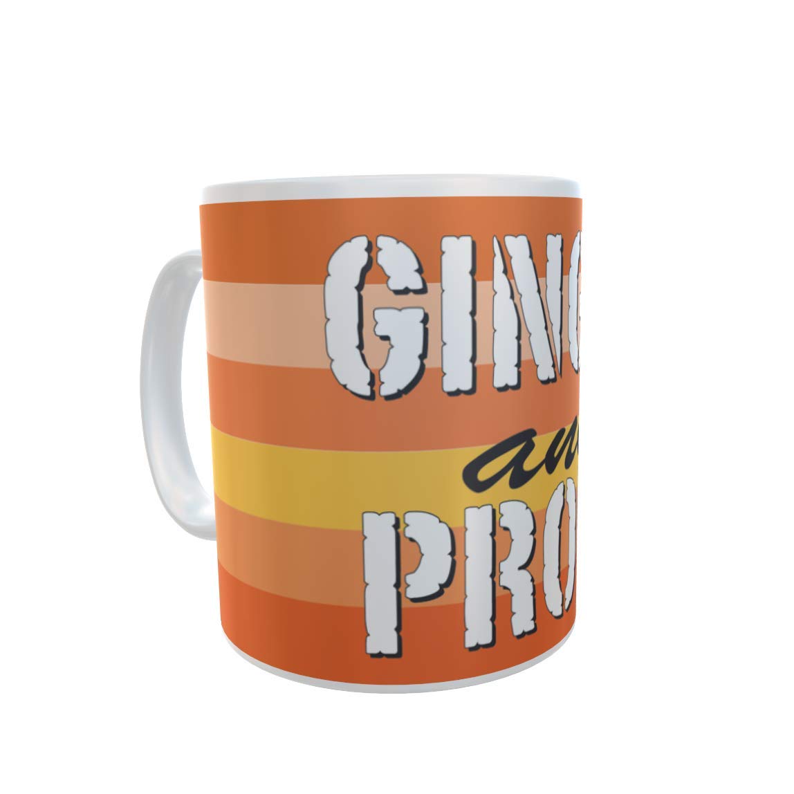 Ginger and Proud Rainbow Stripe Ceramic Gift Mug