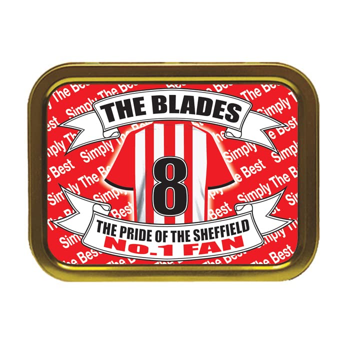 Sheffield U Football Shirt Tobacco Storage Tin & Products Gift Present