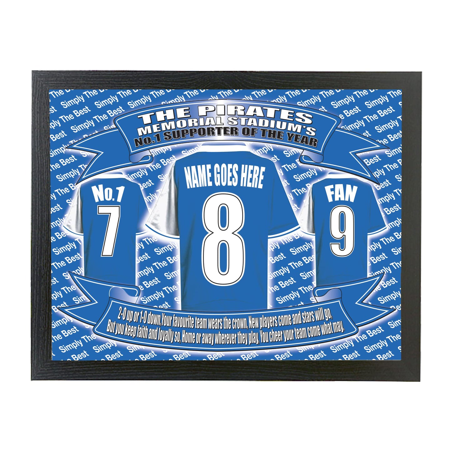 Bristol R Football Shirt Personalised Picture Gift