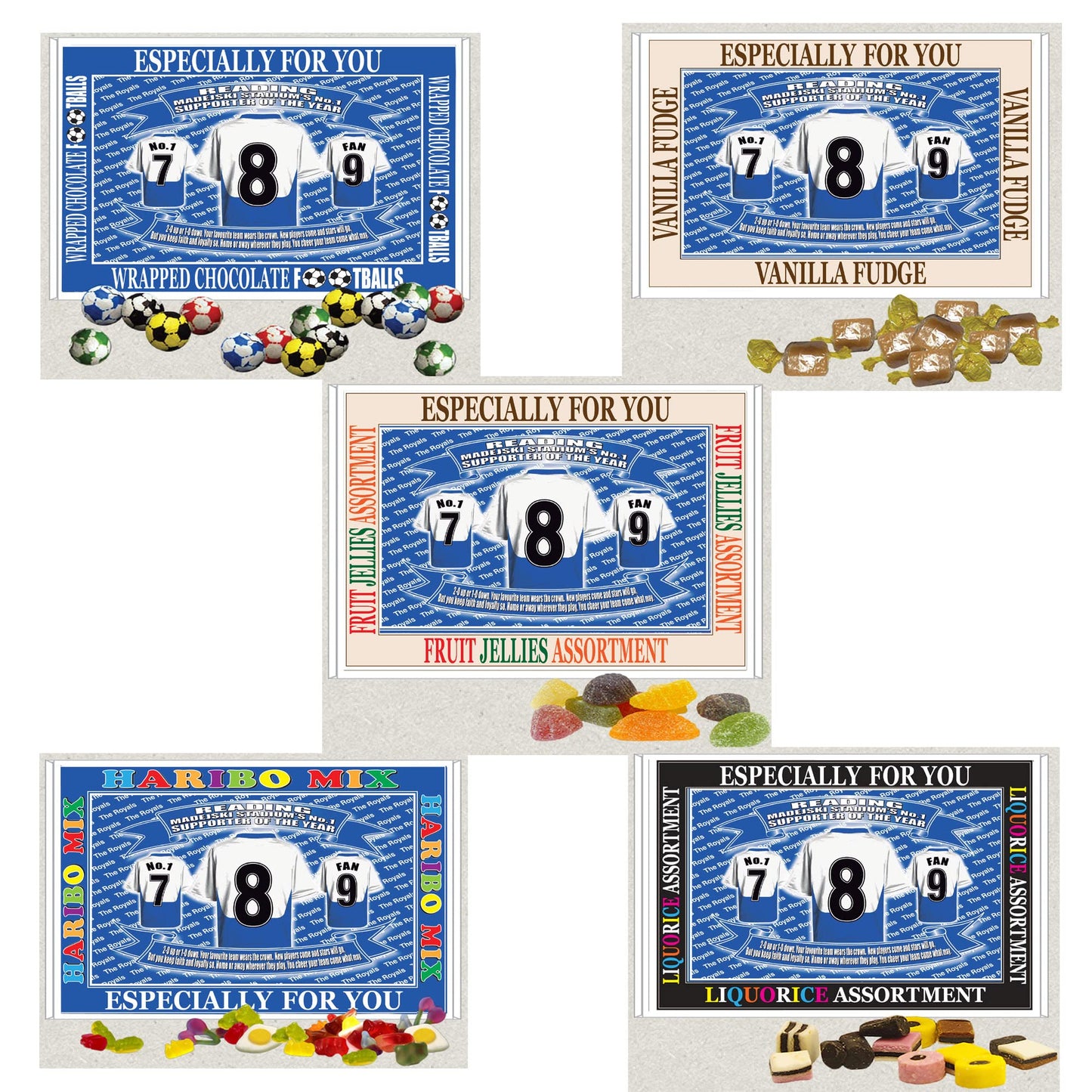 Reading Football Shirt Gift Boxed Sweets