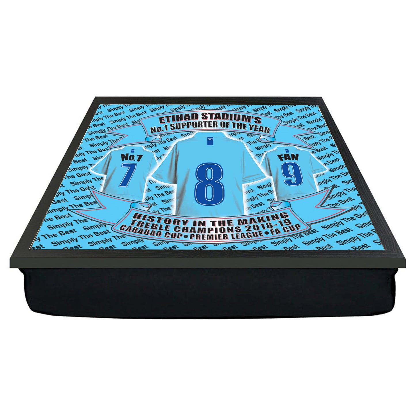 Manchester Blues Football Shirt Lap Tray Gift