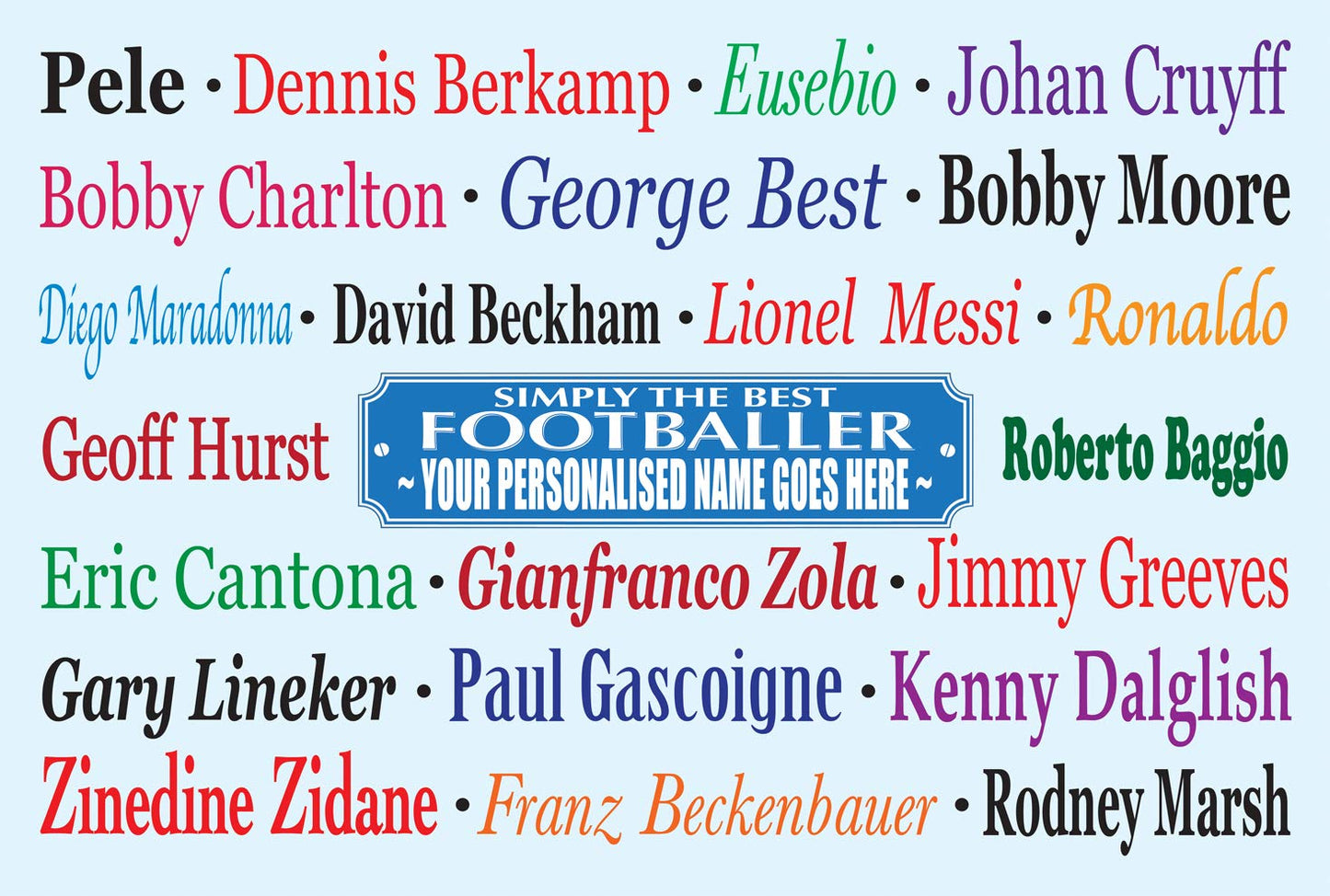 Simply The Best Footballer Personalised Mug