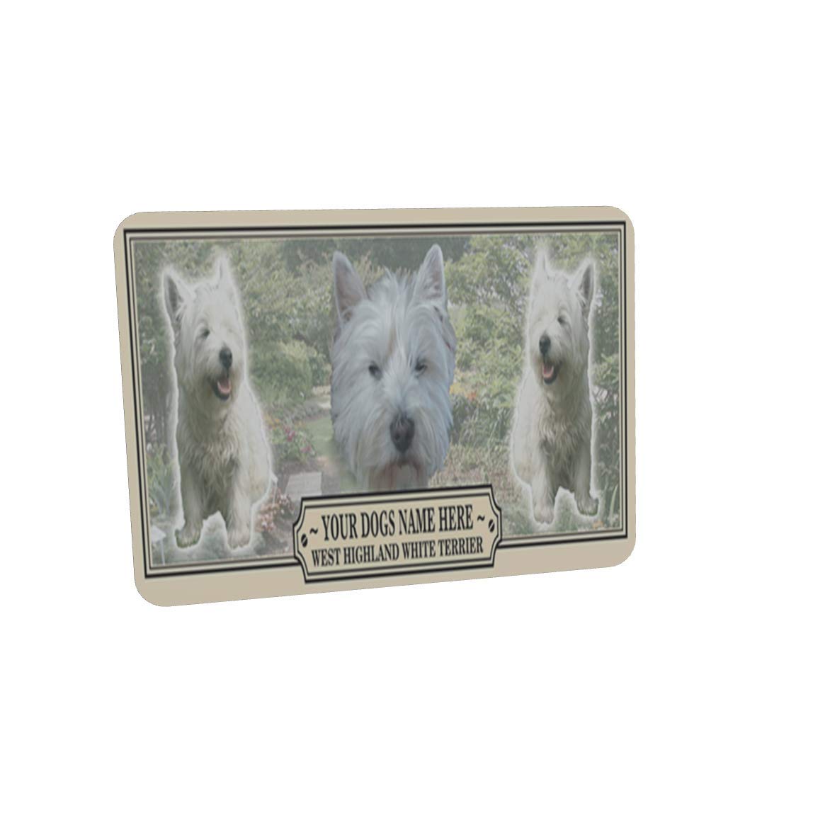 West Highland White Terrier Personalised Dog Breed Mouse Mat Gift