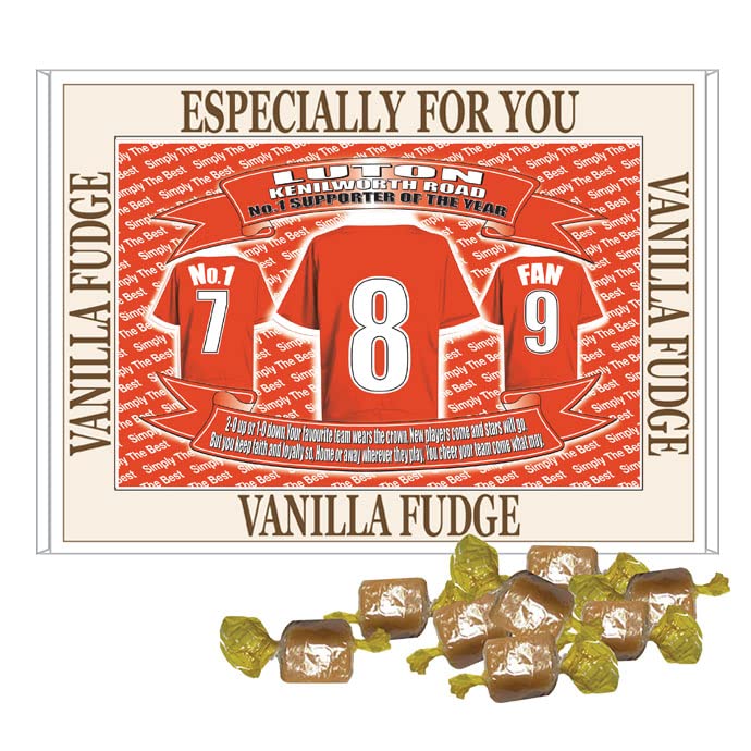 Luton Football Shirt Personalised Gift Boxed Sweets Variety