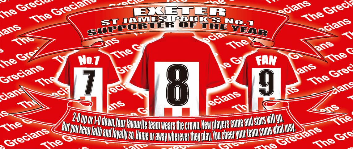 Exeter Football Shirt Silver Aluminium Two Lid Unisex Water Bottle Gift