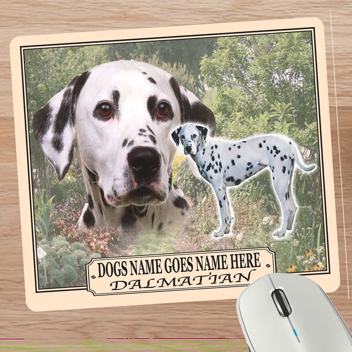 Dalmatian Personalised Dog Breed Mouse Mat Gift