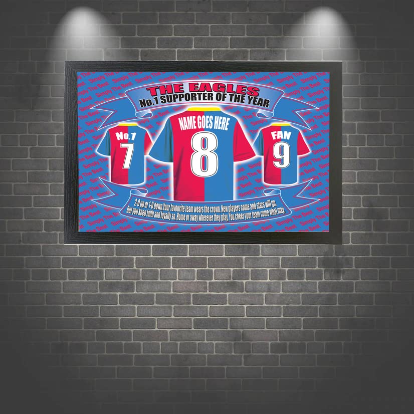 Crystal - The Glaziers Football Shirt Personalised Picture Gift